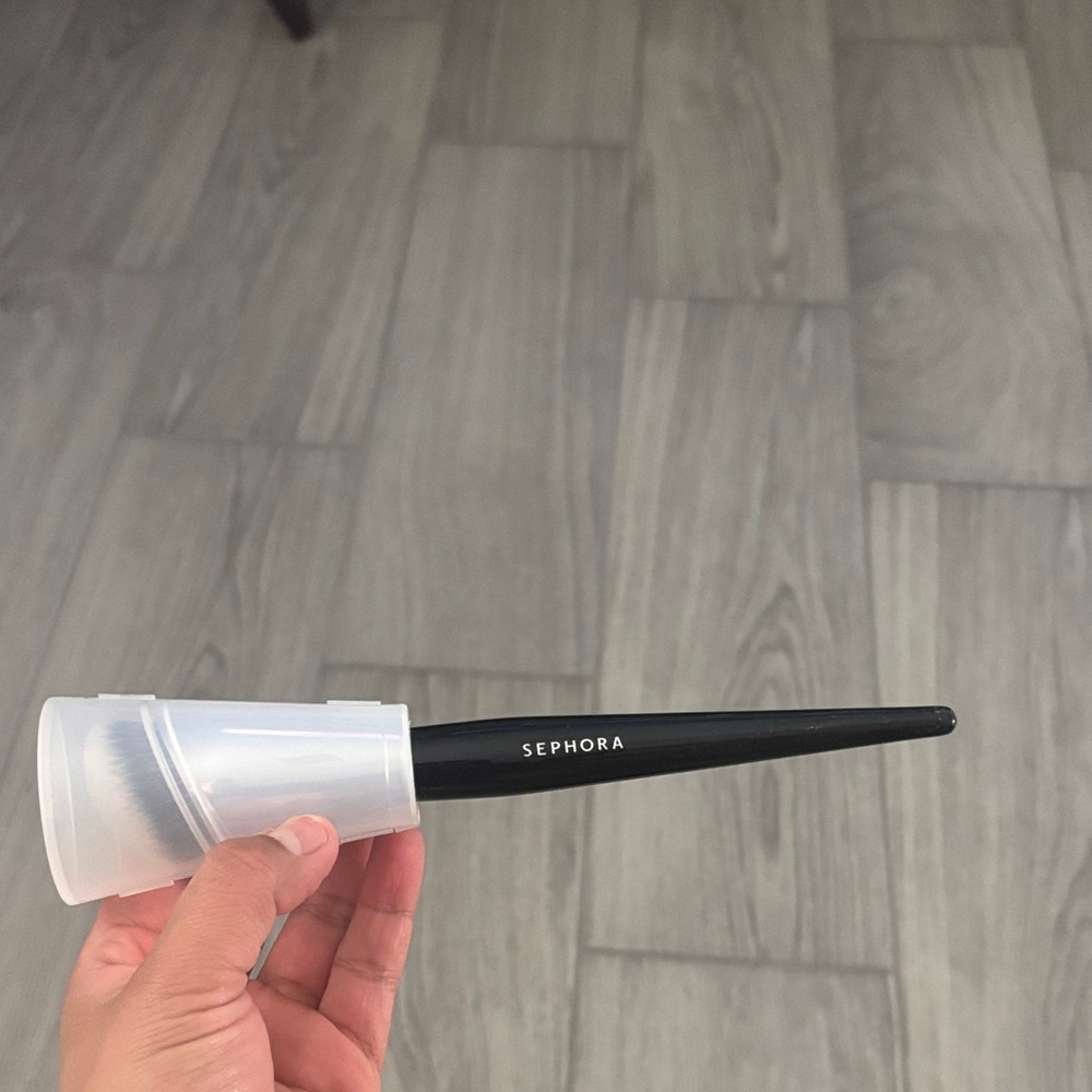 Sephora Black Makeup Brush with Clear Case